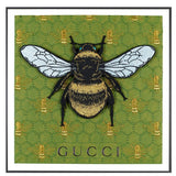 GUCCI HONEYBEE GREEN BACKGROUND 12X12