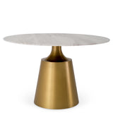 BRUSHED BRASS DINING TABLE