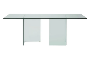 GLASS RECT DINING TABLE