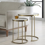 SHAGREEN NESTING TABLES