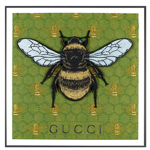 GUCCI HONEYBEE GREEN BACKGROUND 12X12 – Clive Daniel Home