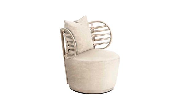 WOVEN BACK SWIVEL CHAIR