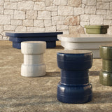OUTDOOR OFF WHITE STOOL