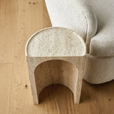 TRAVERTINE DRINK TABLE