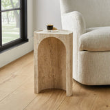 TRAVERTINE DRINK TABLE