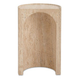 TRAVERTINE DRINK TABLE