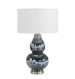 NAVY BLUE RAIN TABLE LAMP