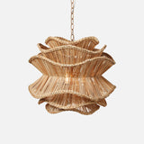 NATURAL RATTAN SMALL CHANDELIER