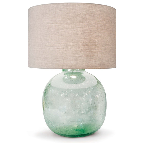 SEEDED GLASS TABLE LAMP