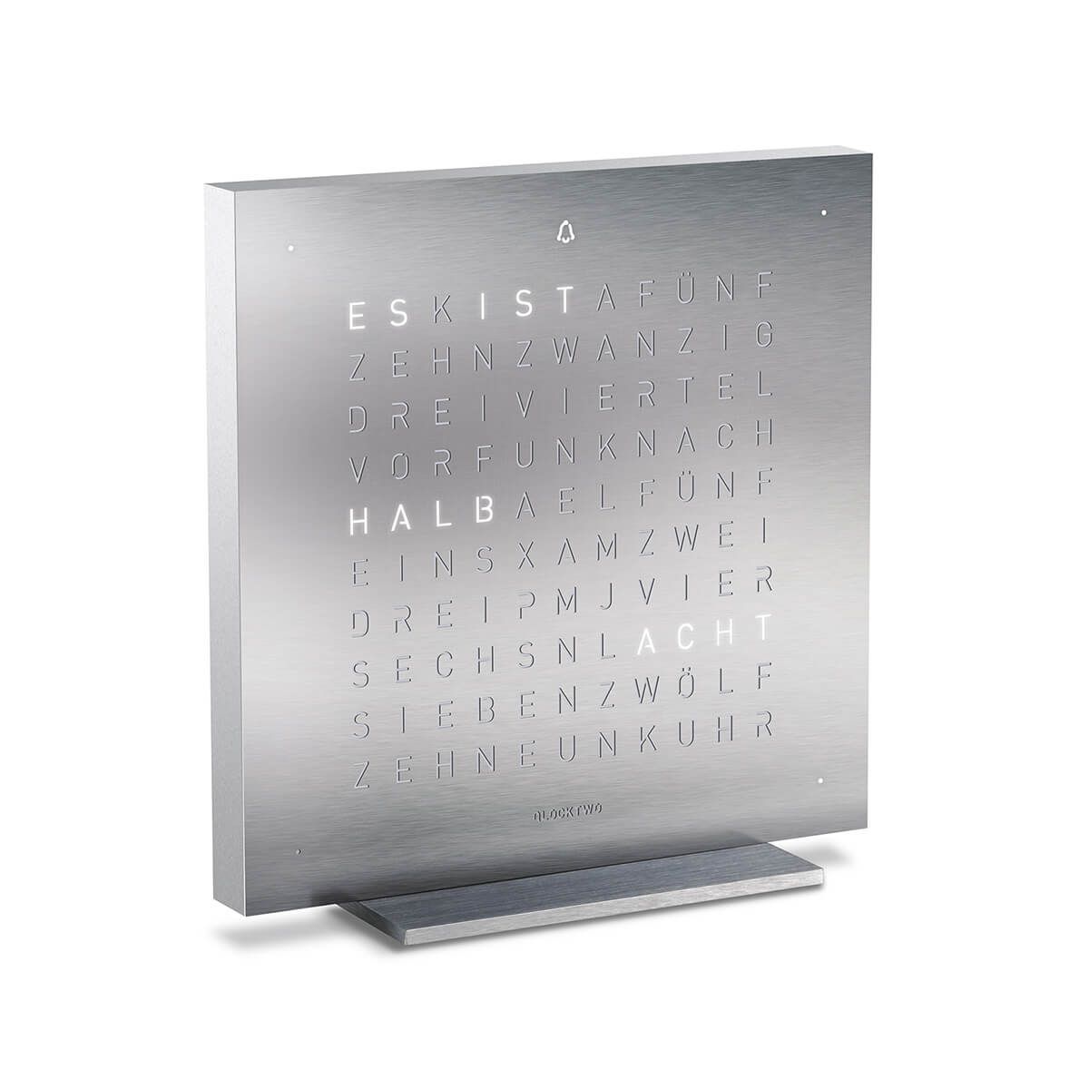TOUCH STAINLESS STEEL QLOCK – Clive Daniel Home