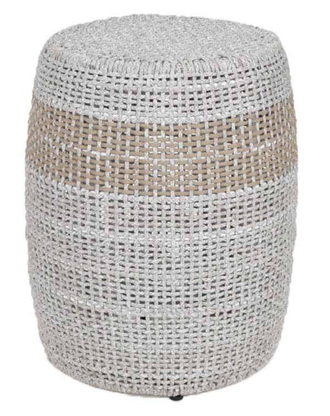 Axle Steel & Braided Rope Outdoor Table In Thbeige Finish